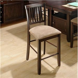 Jofran Bakery's Cherry Slat Back Counter Height Stool